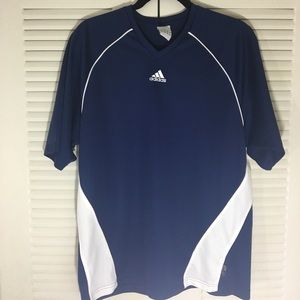 🇺🇸Adidas Men’s climalite shirt M navy & white